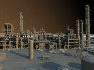 Chemical plant 3D Model