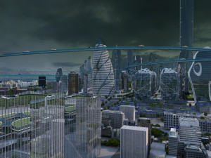 Science and technology city 3D Model