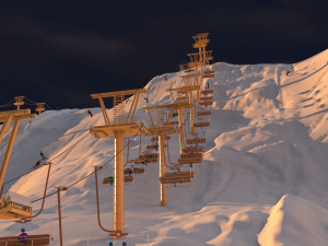 Ski resort 3Dモデル