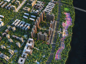 Stedelijke architectuur 3D Model