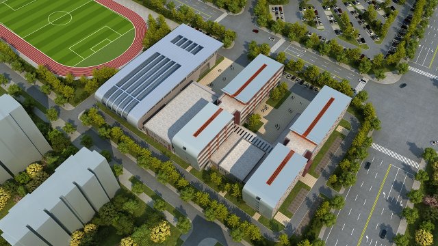 Stadium 3D Model .c4d .max .obj .3ds .fbx .stl .blend