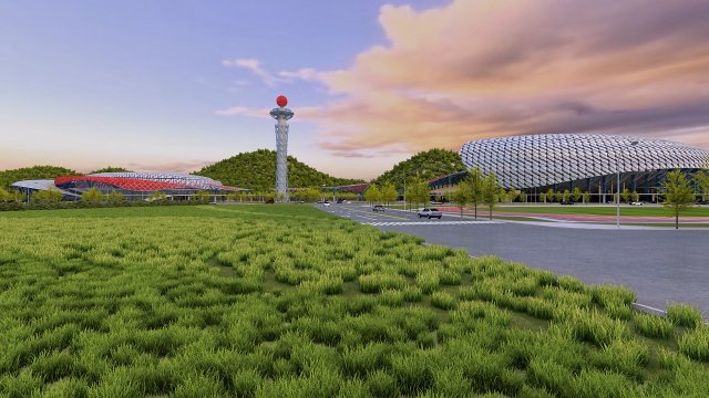 Stadium 3D Модель .c4d .max .obj .3ds .fbx .stl .blend 