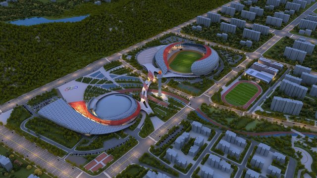 Stadium 3D Модель .c4d .max .obj .3ds .fbx .stl .blend 