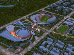 स्टेडियम 3D मॉडल