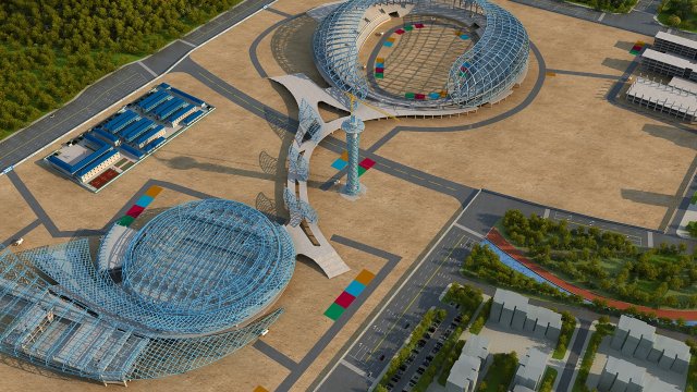Stadium 3D Model .c4d .max .obj .3ds .fbx .stl .blend 