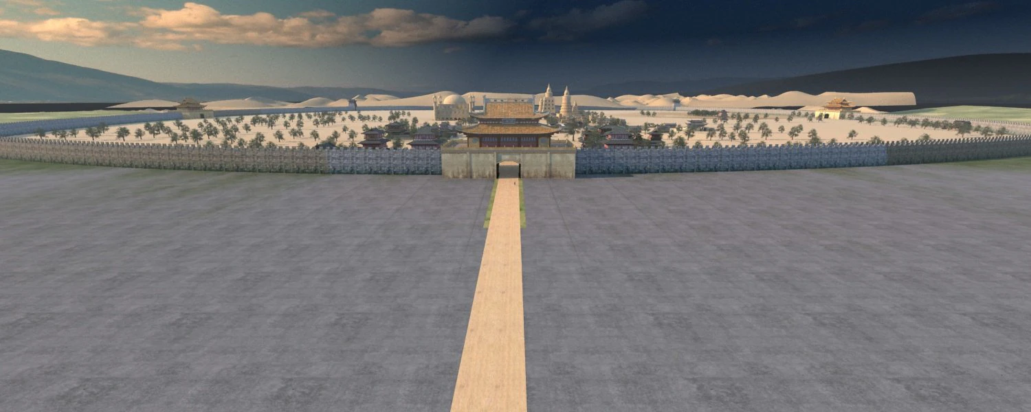 Ancient city 3D Model .c4d .max .obj .3ds .fbx .stl .blend