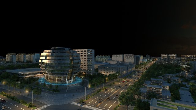 Urban architecture 3D Model .c4d .max .obj .3ds .fbx .stl .blend 
