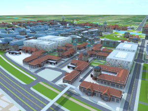 Small town 3D Model