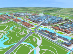 Small town 3D Model