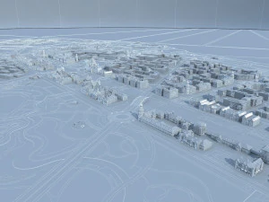 Small town 3D Model