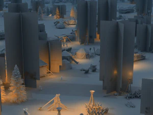 Ancient Battlefield 3D Model