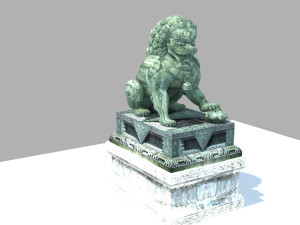Stone lion 3Dモデル