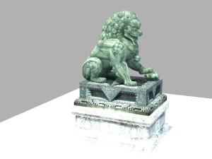 Stone lion 3D Model