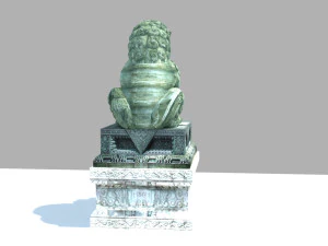 Stone lion 3D Model