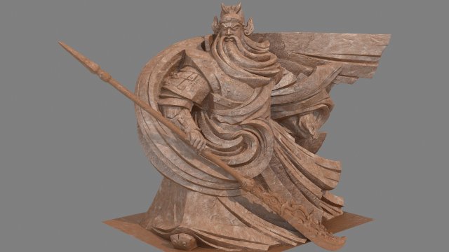 Guan Yu 3D-Modell .c4d .max .obj .3ds .fbx .stl .blend 