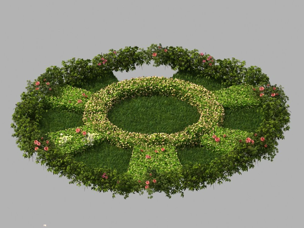 Parterre 3D Model .c4d .max .obj .3ds .fbx .stl .blend 