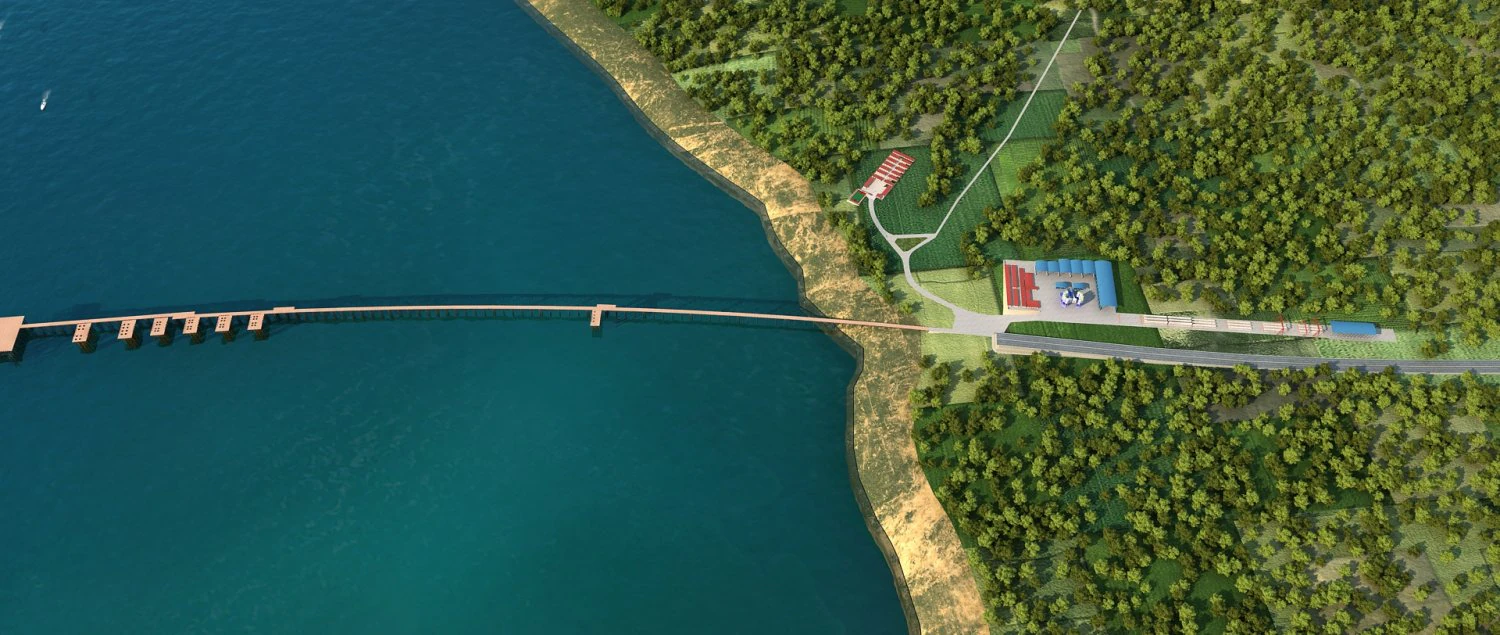 Bridge construction site 3D Model .c4d .max .obj .3ds .fbx .stl .blend 