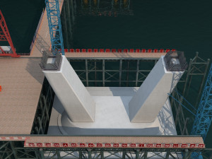 Bridge construction site 3D 模型