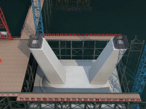 Bridge construction site 3D Model