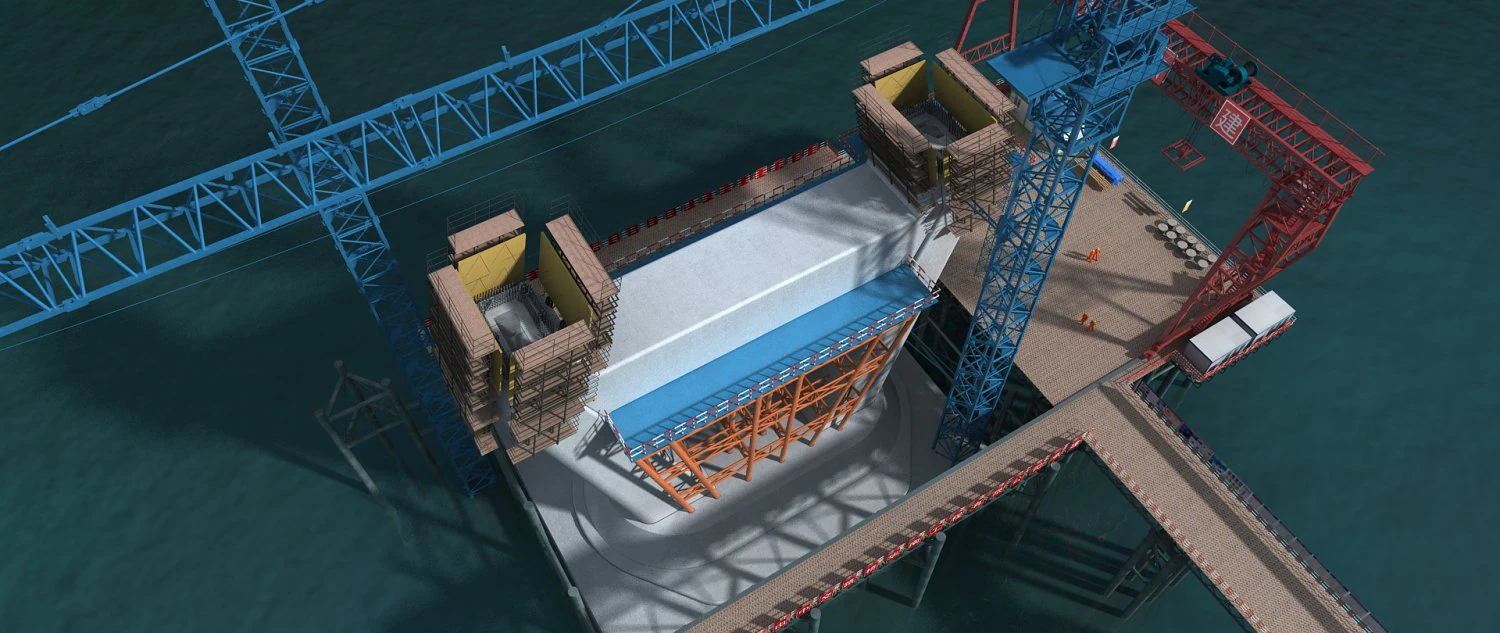 Bridge construction site 3D Model .c4d .max .obj .3ds .fbx .stl .blend 
