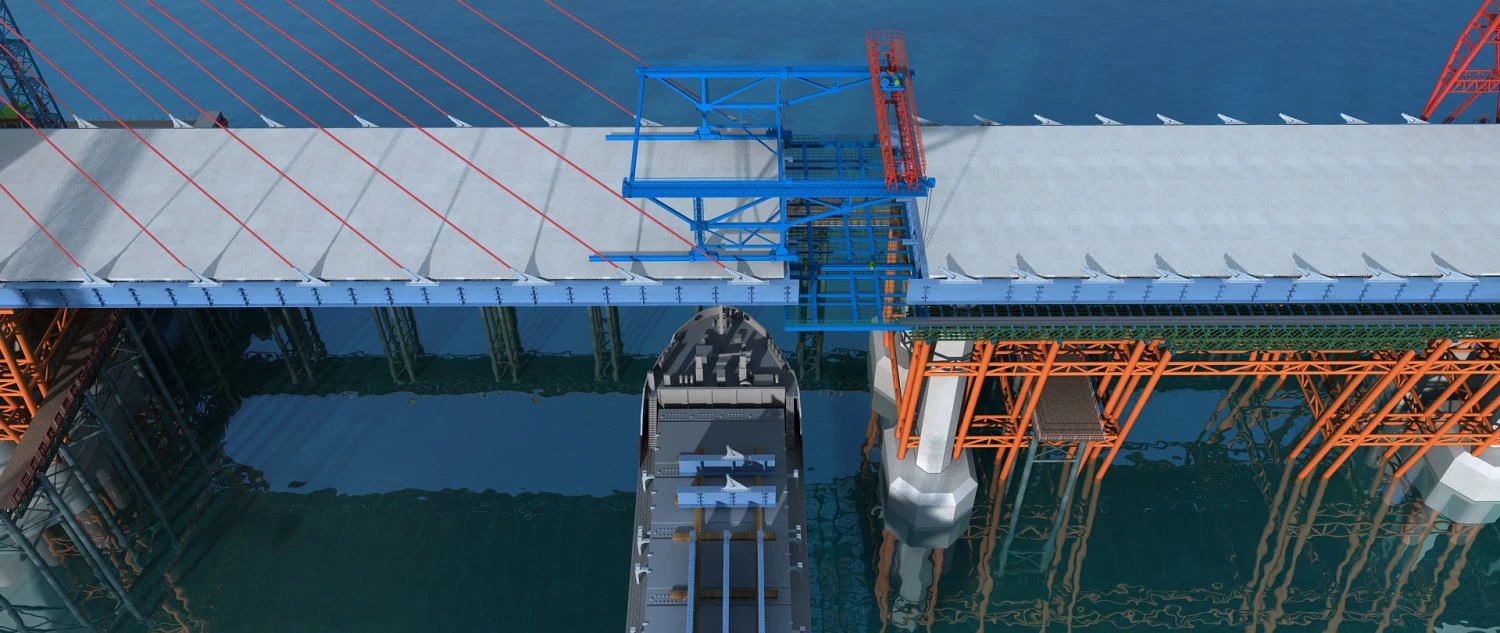 Bridge construction site 3D Model .c4d .max .obj .3ds .fbx .stl .blend 