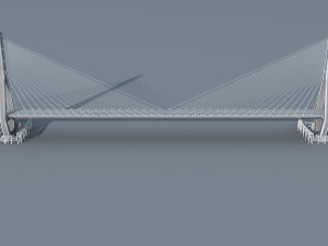Bridge construction site Modello 3D