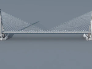 Bridge construction site 3D Model