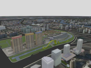 Urban architecture 3D Model