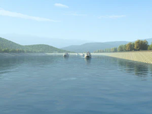 La rivi&egrave;re Modèle 3D