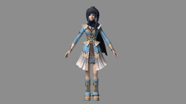 Girl 3Dモデル .c4d .max .obj .3ds .fbx .stl .blend