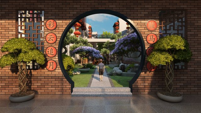 Commercial street 3Dモデル .c4d .max .obj .3ds .fbx .stl .blend 