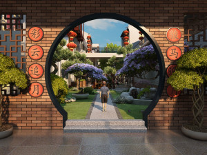 Commercial street Modelo 3D