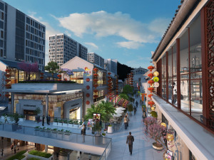 Commercial street Modelo 3D