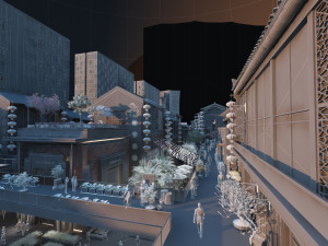 Commercial street Modelo 3D