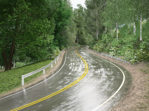 Mountain road 3D Model