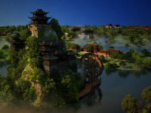 Стародавній храм 3D Модель