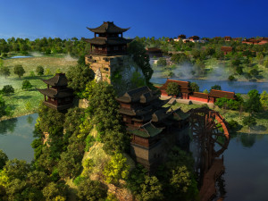 Ancient temple 3Dモデル