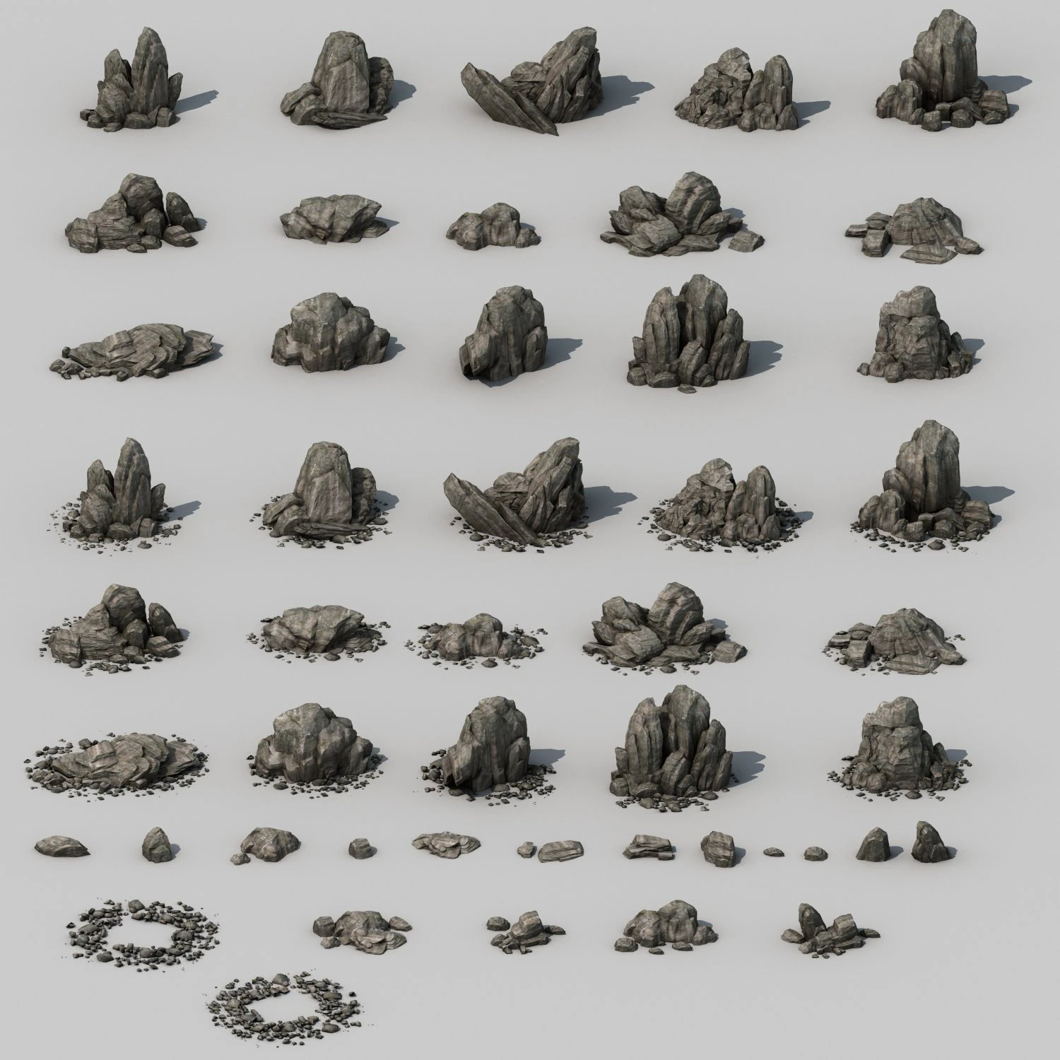 Rock 3D Model .c4d .max .obj .3ds .fbx .stl .blend 