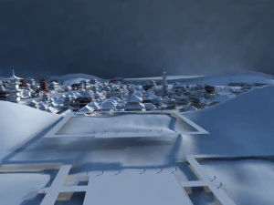 The ancient city after the snow 3D Model