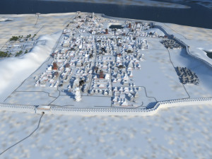 The ancient city after the snow 3D Model