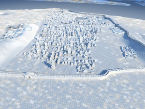 The ancient city after the snow 3D Model