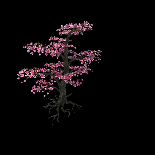 Peach tree Modelo 3D .c4d .max .obj .3ds .fbx .stl .blend