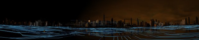 Science and technology city Model 3D .c4d .max .obj .3ds .fbx .stl .blend 