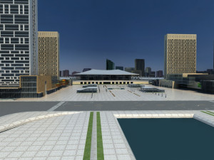 Railway station 3D Model