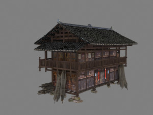 Folk house Model 3D