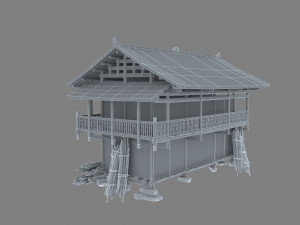 Folk house Model 3D