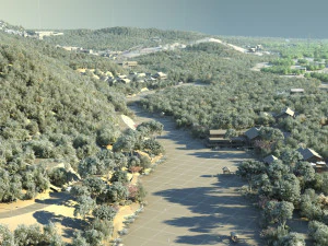 Mountain village 3D Model