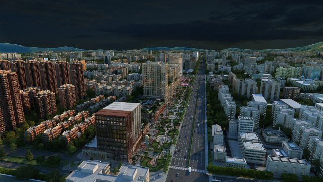Urban architecture 3D Model .c4d .max .obj .3ds .fbx .stl .blend 
