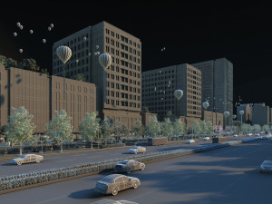 Urban architecture 3D Model