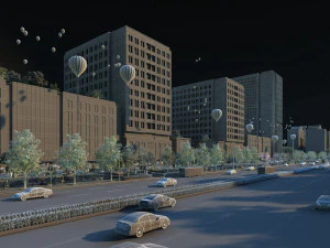 Urban architecture 3D Model